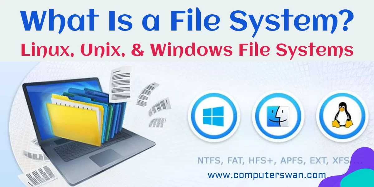 What Is a File System Linux, Unix, & Windows File Systems In Operating Systems computerswan.com